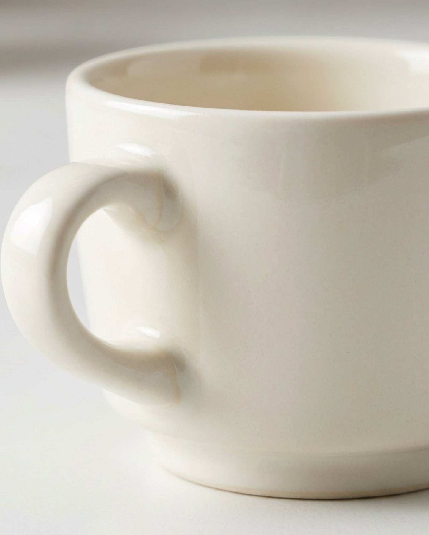Wvkmb Ceramic Espresso Cups Cream 3 oz 4 Pack