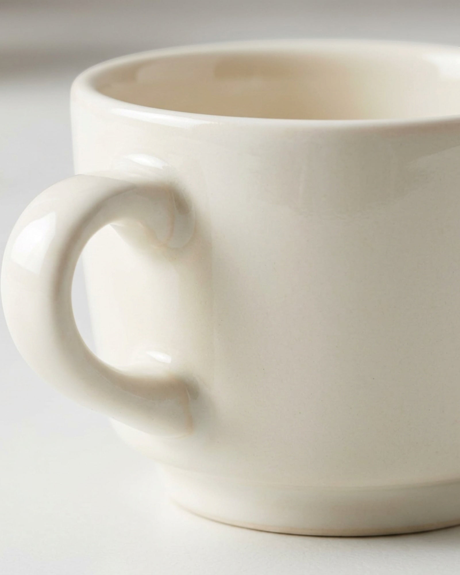 Wvkmb Ceramic Espresso Cups Cream 3 oz 4 Pack