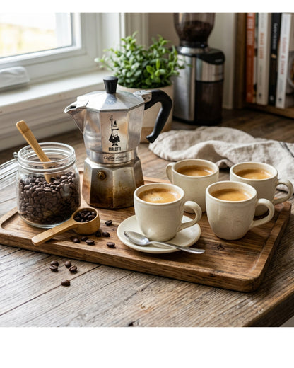 Wvkmb Ceramic Espresso Cups Cream 3 oz 4 Pack