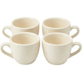 Wvkmb Ceramic Espresso Cups Cream 3 oz 4 Pack