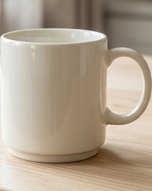 Wvkmb Clearcrest Ceramic Coffee Mug 12 oz Ivory - Lifestyle view
