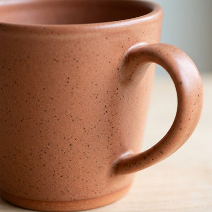 Wvkmb Taperclay Ceramic Latte Mug 16 oz Terracotta Speckle - Detail view